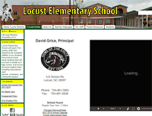 Tablet Screenshot of locust.stanlycountyschools.org