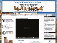 Tablet Screenshot of central.stanlycountyschools.org